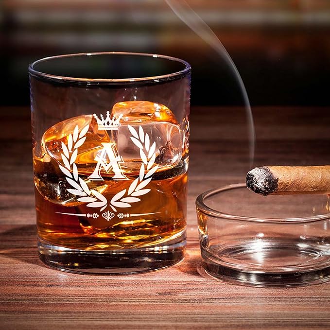 Old Fashioned Glasses Birthday Gifts for Men 11oz Personalized Whiskey Glass Engraved Monogram Drinking Glass for Man Custom Bourbon Gift For Dad Who Have Everything