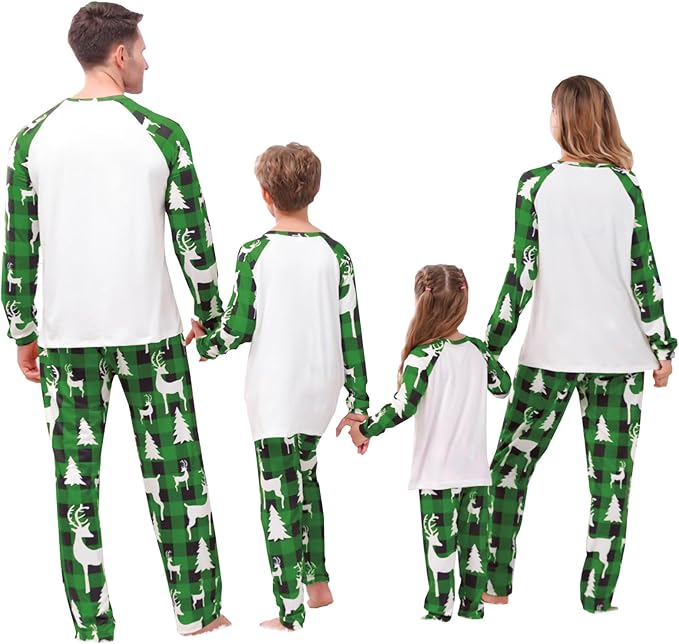 Christmas Family Pajamas Matching Sets, Matching Christmas Pjs For Family and Dog, Holidays Jammies Family Pjs Set