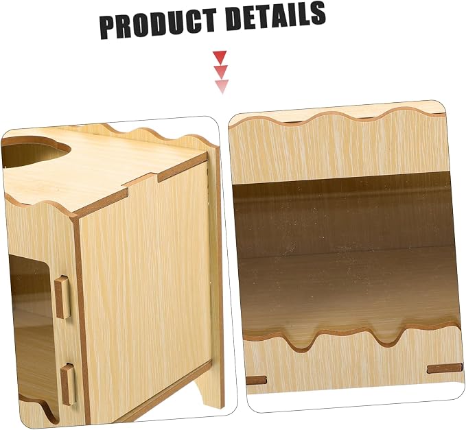 VICASKY Small Animals Box Comfortable Hamster Nest Digging for Fun Playtime Durable Scratch Materials Hideout for Small Pets