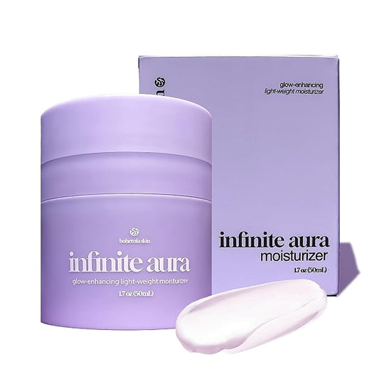 Infinite Aura Face Moisturizer – Facial Lotion for Women; Hyaluronic Acid + Ceramide Wrinkle Barrier Repair Cream, Beta-Glucan Redness Relief, Copper Peptide Firming Anti Aging Day-Night