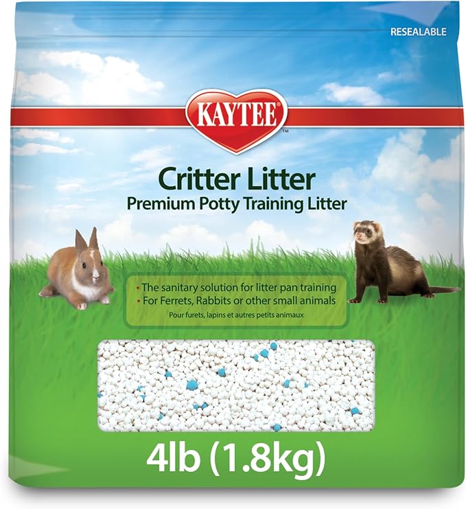 Kaytee Premium Potty Training Critter Litter for Pet Ferrets, Rabbits & Other Small Animals, 4-Pound