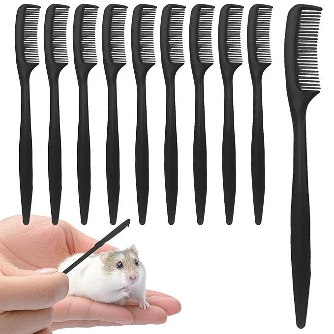 Bunny Brush for Grooming 10 Pieces Small Animal Shredding Tool | Hamster Comb for Tiny Pet Ferret Indoor Home Coat Sensitive Skin Daily Care