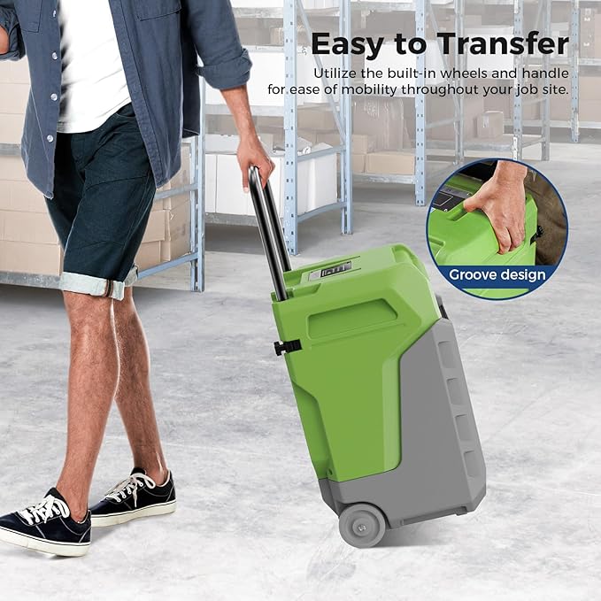 ALORAIR Storm LGR Commercial Dehumidifier with Pump & Drain Hose, Portable Industrial Dehumidifiers with Wheels for Water Damage Restore, Basement, Garage, 5 Years Warranty