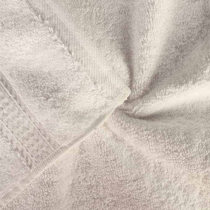 BLUENILEMILLS Madison Egyptian Cotton Towels, Towel Set for Bathroom, Shower, Hotel, Plush, 900 GSM, Highly Absorbent and Ultra-Soft Towels, Bath Essentials, 8 Piece Assorted Towel Set, Cream