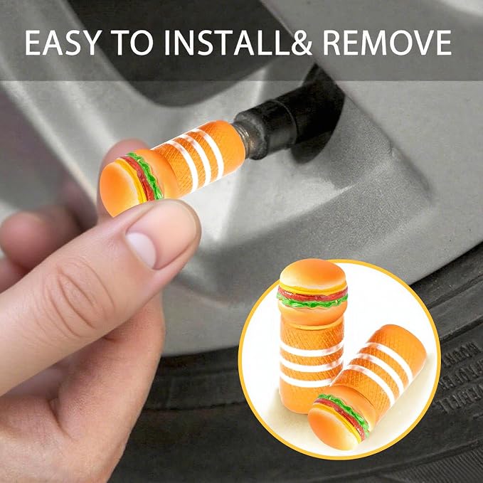 4Pack Frog Tire Valve Stem Caps Cute 3D Resin Animal Tire Air Caps | Cute Car Accessories Decor,Universal for Car,SUV,Bike,Motorcycle,Bicycle,Frog Gifts for Women Men Frogs lover