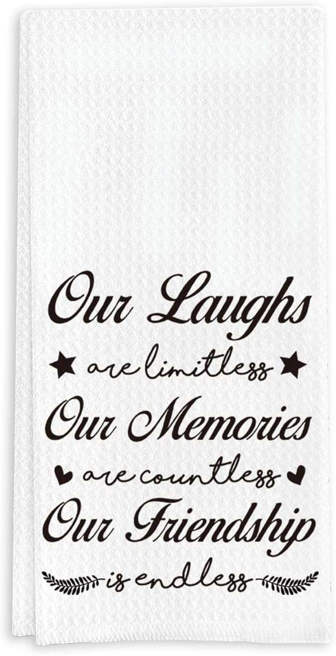 Tea Towel for Female Friends, Absorbent Quick-Drying Dish Towel, Friendship Gift for Friends 16 * 24in