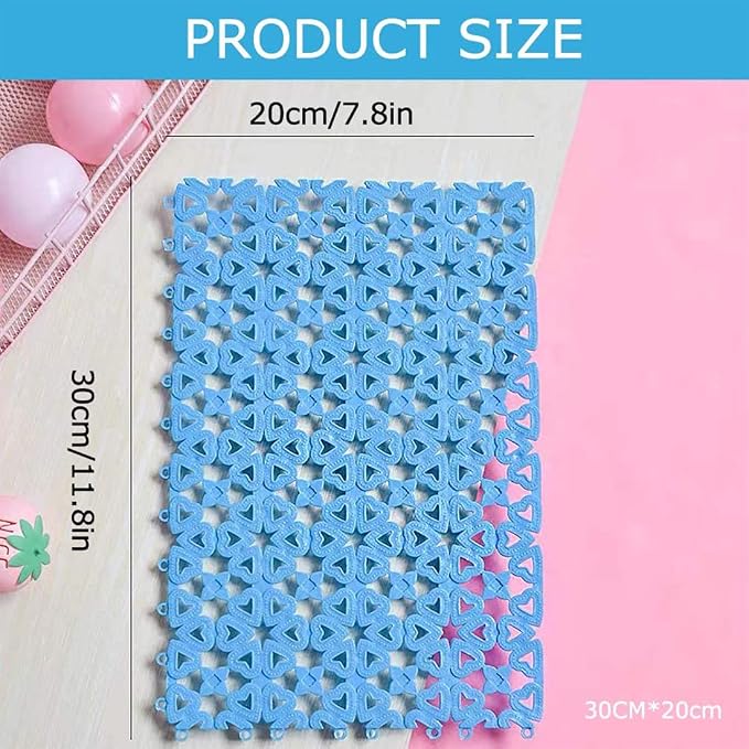 kathson Rabbit Cage Mat Floor Plastic Mats Feet Pads for Pet Cats Dogs Bunny Hamster Rat Chinchilla Guinea Pig (6 Pack)