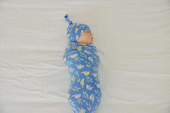 Copper Pearl Baby Swaddle Blanket - Premium Knit Baby Blanket, Large Soft Stretchy Receiving Blankets for Baby Boy and Girl, Swaddles for Newborn, Infant, and Toddler (Birdie)