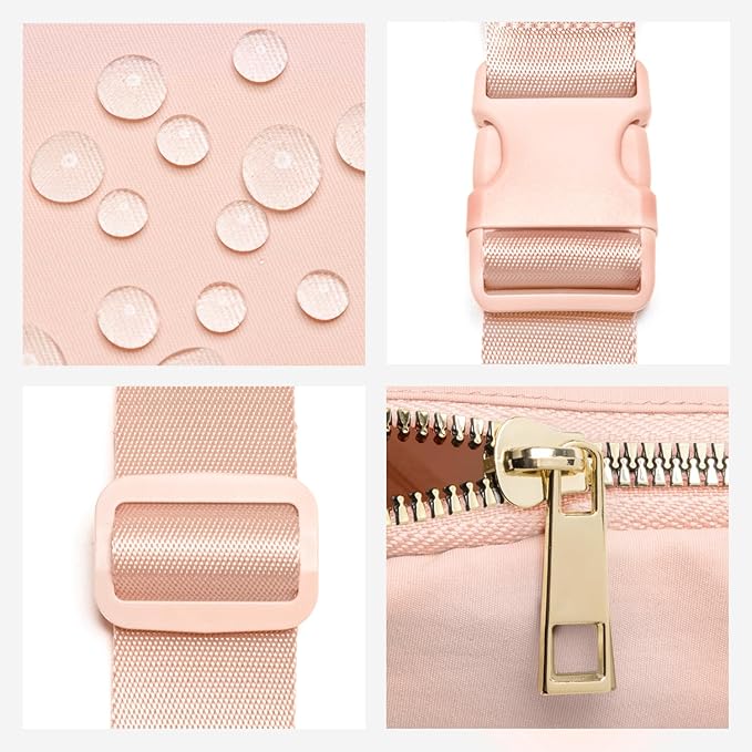 Gitus Gifts for 8 9 10 11 12 Year Old Girls Belt Bag Fanny Pack Crossbody Bags with Initial Letter Patch Cute Stuff Birthday Gifts for Teen Girls Women Personalized Trend Stuff (Coral Pink-N)