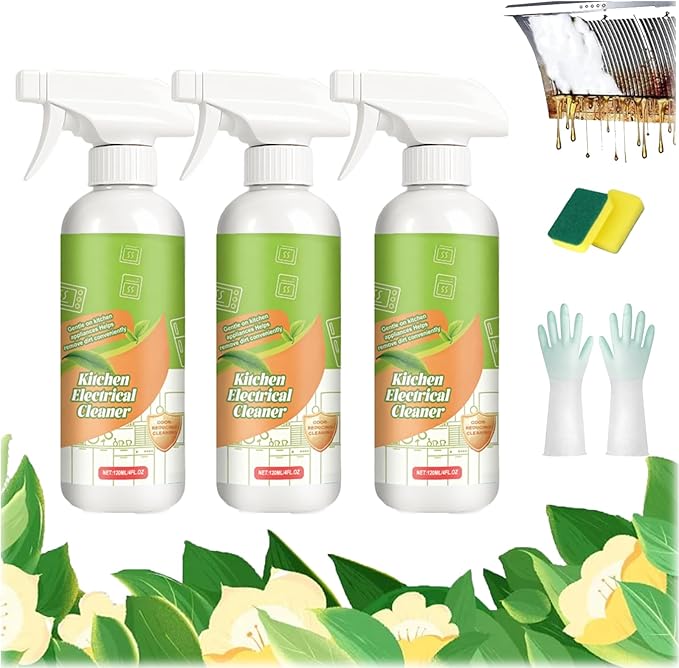 Electrolyzed Ion Kitchen Cleaner Spray, Cleanse Kitchen Appliance Cleaner, Multi-purpose Household and Kitchen Cleaning Spray, Multi-purpose Cleaner for Oven, Stove, Range Hood & Appliances (3)