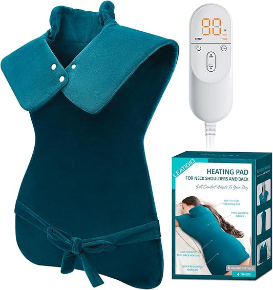 Heating Pad for Back, Extra Large Heat Pad for Full Body Relax, Electric Heated Wrap for Neck and Shoulders and Period Cramps, Anniversary & Birthday Gifts for Women Mom Grandma Sister Wife Her