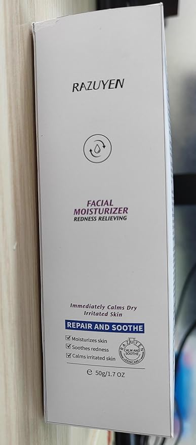 Panthenol Cream, Soothing Face Repair Cream for Sensitive Skin, Fragrance Free, Non-Comedogenic, Hypoallergenic, Ceramide Moisturizer for Calming and Hydrating Skin, 1.7 Oz