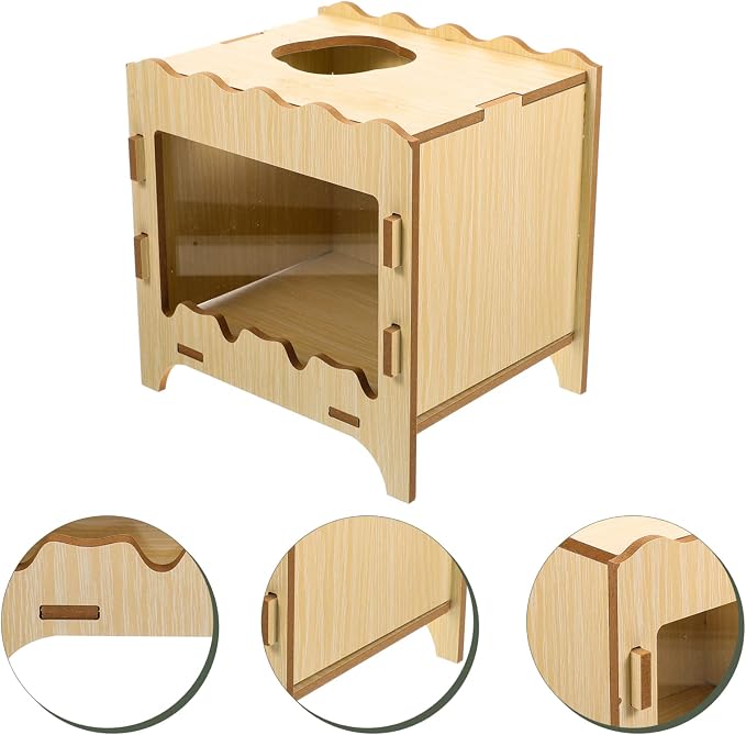 COLLBATH Hamster Digging Box Durable Nesting Toy for Small Pets for Hiding and Playing Safe and Eco-Friendly Digging Plaything for Hamsters Mice and Other Small Animals