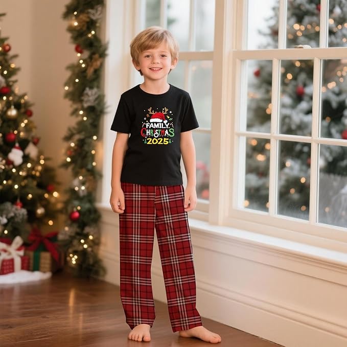 Family Christmas Pajamas Matching Sets Holiday Xmas Party Family Sleepwear Set Jammies for Couples