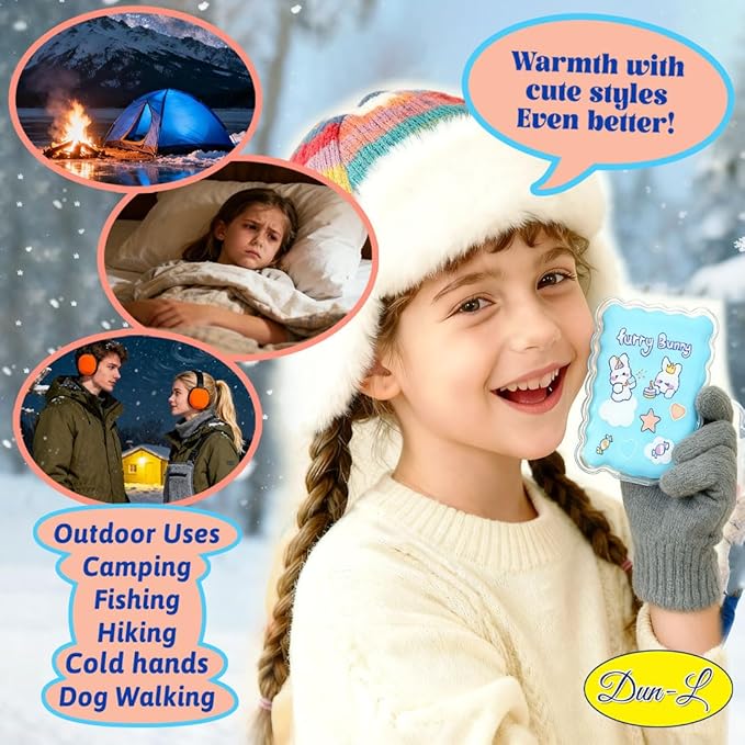 6 PCS Reusable Hand Warmers,Reusable Heat Packs，Cute Heating Pack, Hot Therapy Compress, Reusabl Heating Pad for Pain Relief and Camping, Outdoor & Portable