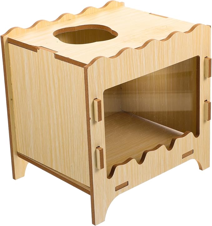 Mipcase Hamster Digging Toy Box Comfortable Small Pets Hideout Nest Indoor Outdoor Interactive Digging House for Hamsters and Gerbils