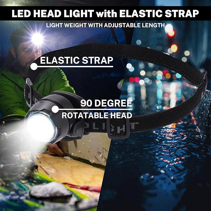 Car Roadside Emergency Kit with Battery Jumper Cables,Car Accessories for Men or Women,Automotive Safety Kit for Car,Vehicle, Truck or SUV,Gifts for Men or Him, Blue
