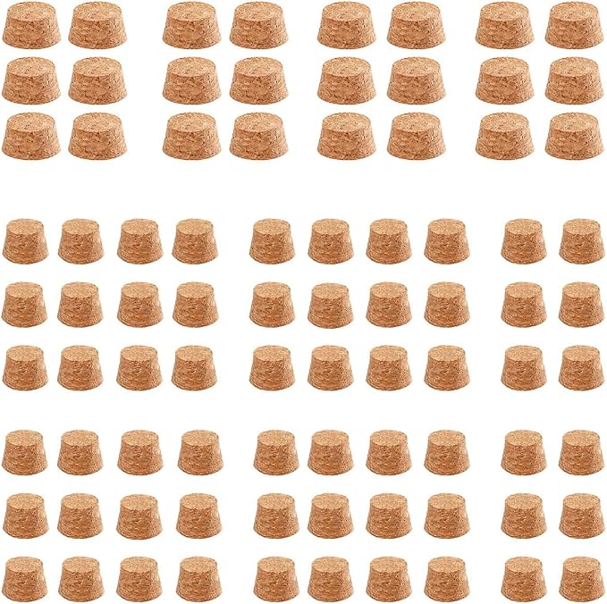 84 Pcs Detachable Corks Bird Foraging Toys for Bird Cage Accessories – 24 Large & 60 Small Chewable Toys for Parrots, African Grey, Amazon, Budgie, Lovebird, Conure, Cockatiel ﻿