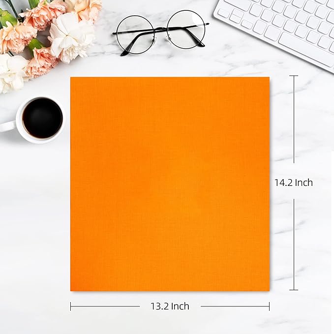 potricher Photo Album for 4x6 1000 Photos Linen Cover Extra Large Capacity Picture Book for Family Wedding Anniversary and Baby (Orange)