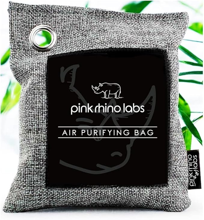 Nature Fresh Premium Bamboo Charcoal Air Purifying Bag - Scent Free Odor Eliminator for Home and Car- Kid and Pet Friendly Air Fresheners and Odor Absorber - Activated Charcoal 1x 500g