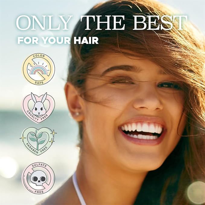 Luseta Coconut Milk Heat Protection Spray for Hair Styling, Preventing Heat Damage and Breakage for Women and Men 8.5oz