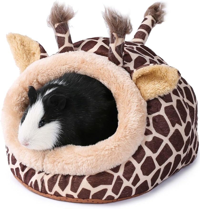 JanYoo Warmer Hedgehog Supplies Toys House Cage Accessories Bed Sleeping Bag (L,Giraffe)