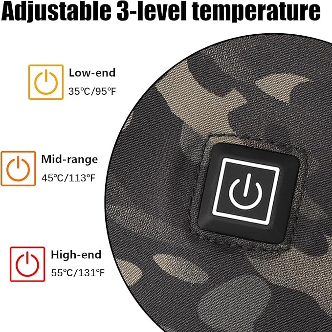 PETAC GEAR Tactical Hand Warmer,Portable Drop Hanger Waist Handwarmer Pouch for Hunting Golf Camping Fishing, Hiking, Football Winter Outdoor Field Survival.