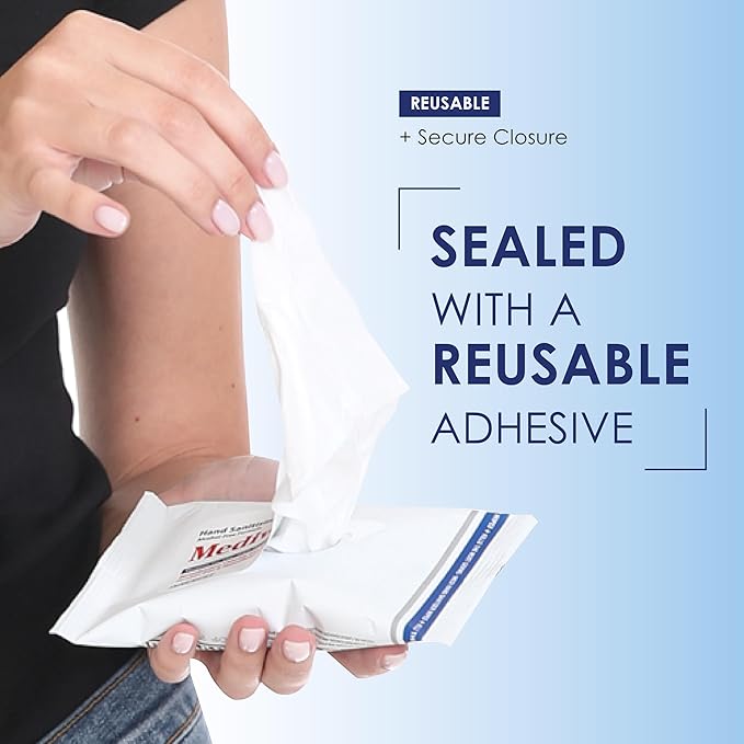 MEDIWIPER 10count Unscnted Alcohol-Free Hand Sanitizing Wipes, Antibacterial Wet Wipe, Hand Sanitizer (2000 Wipes (10 * 200))