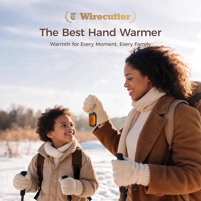 OCOOPA Magnetic Hand Warmers Rechargeable 2 Pack, UL Safety Heat 100-126°F, 3-Settings, Pocket-Sized, Max. 8 Hrs Long Lasting,Great for Raynauds, Golf, Hunting, Camping, Gifts for Men Women, UT3 Lite