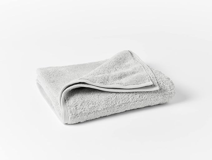 Coyuchi Cloud Loom Organic Towels, Bath Sheet - Fog (39" x 65")