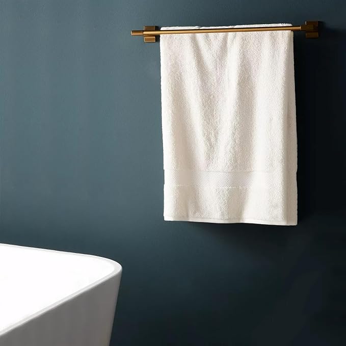 Delara 100% Organic Cotton Towels 650 GSM Plush Feather Touch Quick Dry Bath Towel, Pack of 7 GOTS Certified, Oeko-Tex Green Certified, Organic Cotton Bath Towel, 30"X58"