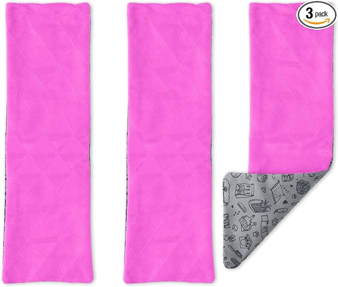 Paw Inspired Fleece Ramp Covers for Critter Nation Cage, Pink, 3 Count | Fitted Ladder Liners for Ferret Nation/Critter Nation Cage, For Ferrets, Rats, Chinchillas, Hedgehogs, Small Animals, Pets