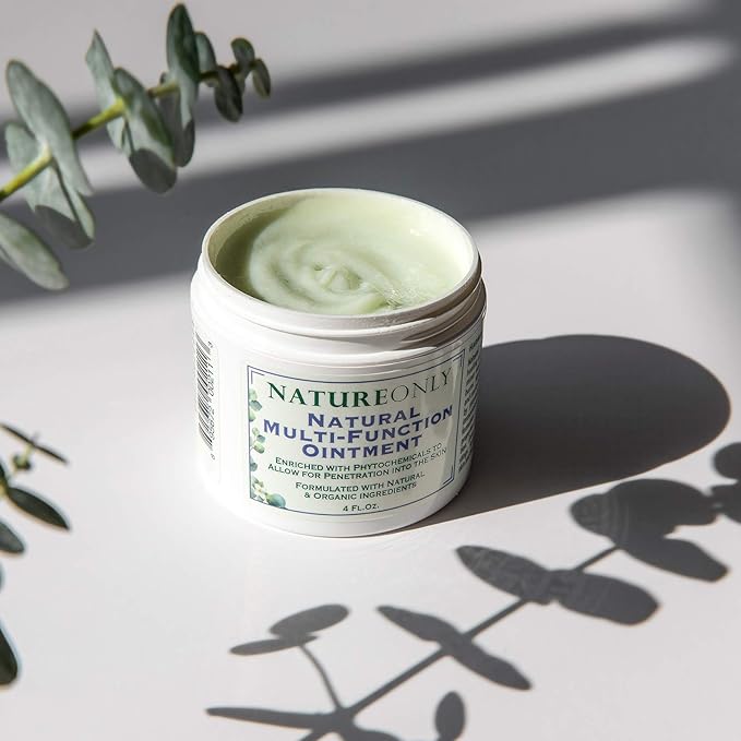 Nature Only Natural Multi-Function Ointment, 4 Oz Best Skin Healing Aids Enriched with phytochemicals to Allow for Penetration into Skin, Formulated with Natural & Organic Ingredients (4.0)