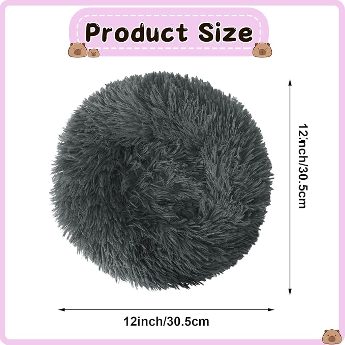 PETKNOWS 2 Pack Guinea Pig Beds Warm Winter Hamster Small Animal Bed | Thickened Plush and PP Cotton Fabric, Guinea Pig and Hamster Bed, Keeping Warm and Safe, 30cm Size with Inner Cushion