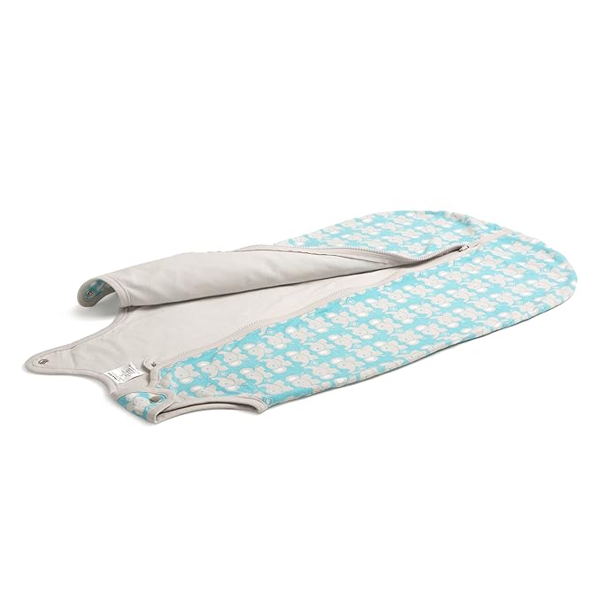 baby deedee Sleep Nest Lite, Sleeping Bag Sack - Teal Elephant, M (6-18 Months)