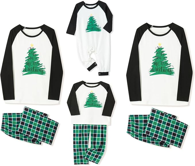 WephuPSho Christmas Family Matching Pajamas, Festive Xmas Jammies Sets for the Whole Family, Holiday Pjs Christmas