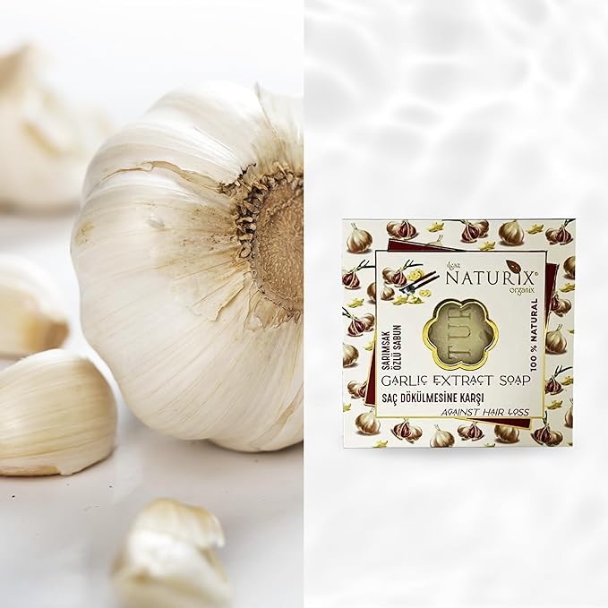 Black Garlic Organic Bar Soap Moisturizing Soap Made from Natural Oil | Hair Hand Face Body Bath Wash | Skin Care Cleanser Shampoo
