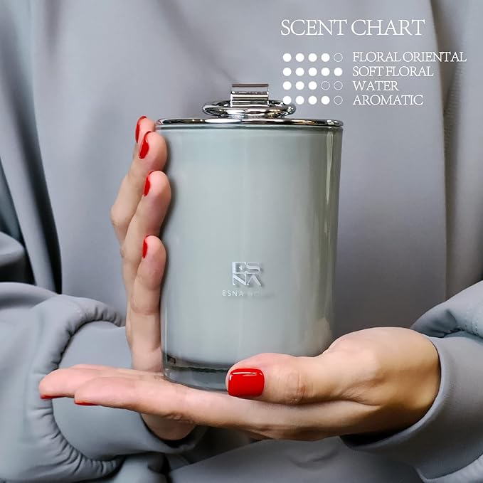 Luxury Scented Candle Aromatherapy Candles for Home Scented 100% Natural Vegan Soy Wax Candle Hand Poured Holiday Candle Gift for Christmas Home Decor Gifts for Women 8.8oz Long Lasting Slow Burn