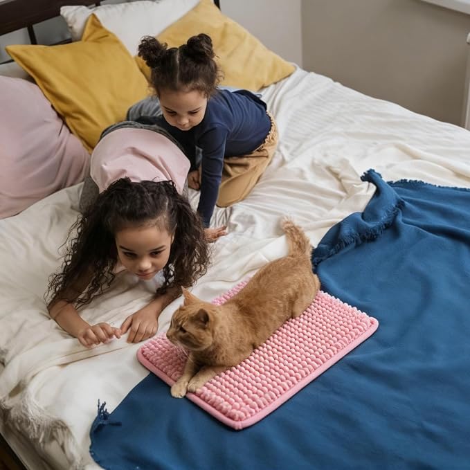 8 Pcs Guinea Pig Liner Washable Rabbit Cage Liner 16x12 Inch Guinea Pig Fleece Mats Reusable Bedding Pee Pads for Small Animals, Bunny(Pink)
