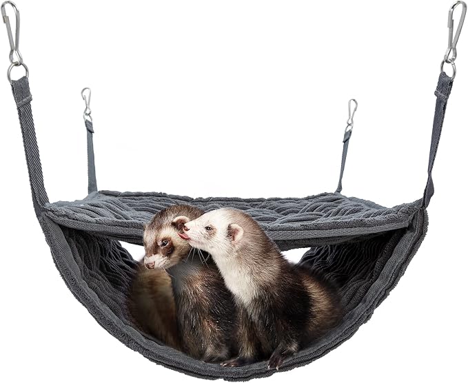 Niteangel Luxury Double Bunkbed Hammock, Fit 2 Adult Ferrets or 5 More Adult Rats