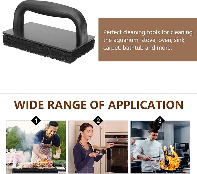 Happyyami 1set Multi-Function Cleaning Brush for and Kitchenware Heavy-Duty Scrubber Sponges for Oil and Grease Removal Quick-Drying and Lightweight Cleaning Tools