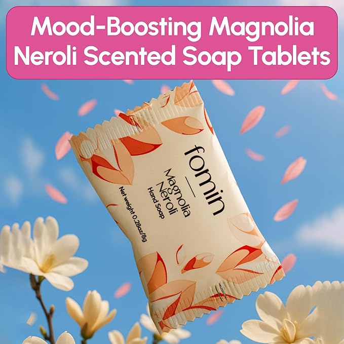 FOMIN Foaming Hand Soap Refills (16 Pack) - Magnolia Neroli Foaming Hand Soap Tablets - Skin Friendly Foam Soap Refill for Hand Wash - Makes 128 fl oz (16 x 8 fl oz)