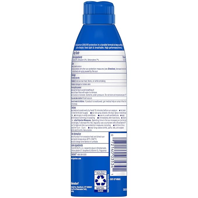 Coppertone SPORT Continuous Sunscreen Spray Broad Spectrum SPF 100 (5.5 Ounce) (Packaging may vary)