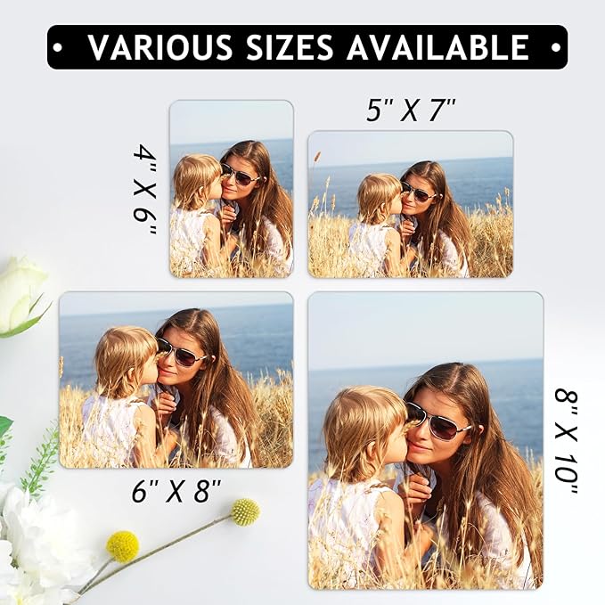 Personalized Metal Photo Print for Mom, Custom Framed Photo Gifts for Mother's Day Gifts from Daughter Son Kids- Gift Wrapping Available