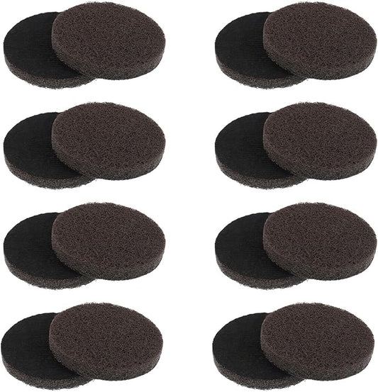 16pcs Performance Pads Power Scrubber Pads Set Electric Scrubber Replacement Scouring Pads fit for Dremel Versa Scouring Pads,Browm