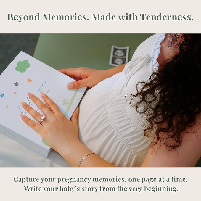 Little You – Baby Memory Book & Pregnancy Journal (120 Pages) – Newborn to 5 Years – Magnetic Gift Box + Photo Pockets + Letter to Open at 21 – Keepsake Album for Boys or Girls