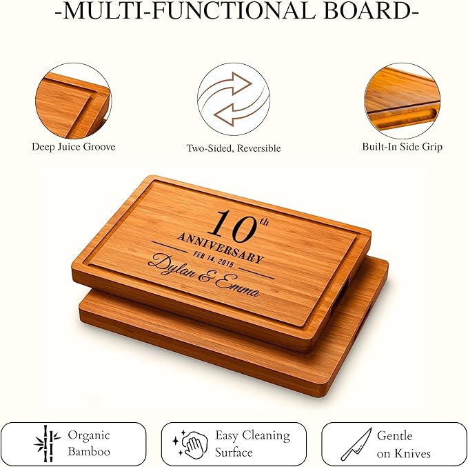 Personalized Unique Anniversary Wedding Gifts for Couples - Men, Women, 1st to 25th or 50th Anniversary Present for Him, Her, Husband, Wife, Parents, Best Custom Couple Gift Ideas