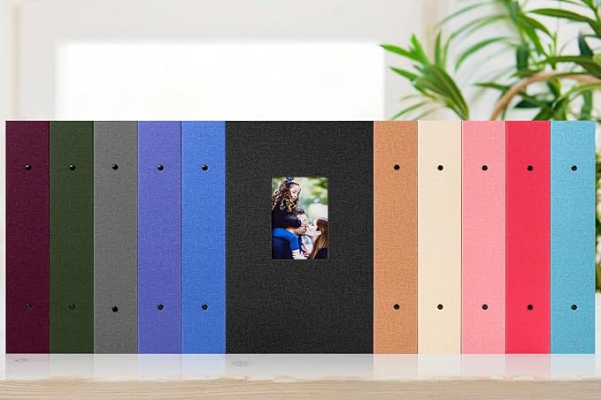 Ywlake Photo Album 4x6 300 Pockets, Linen Photo Albums Holds 300 Horizontal Pictures Only Green
