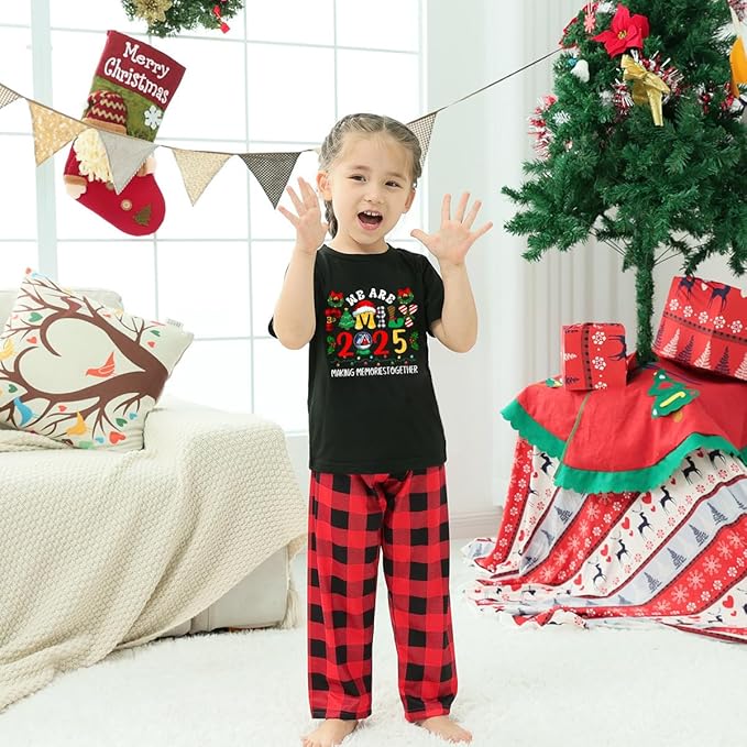 Family Christmas Pajamas Matching Sets Holiday Xmas Party Family Sleepwear Set Jammies for Couples