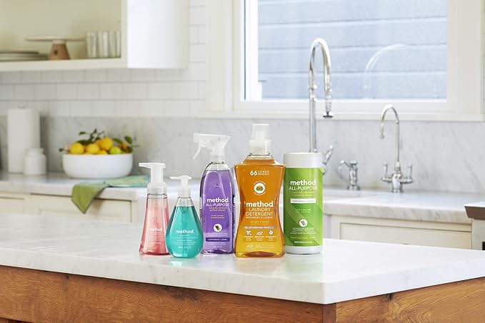 Method Antibacterial All-Purpose Cleaner Spray, Citron, Kills 99.9% of Household Germs, 28 Fl Oz (Pack of 8)